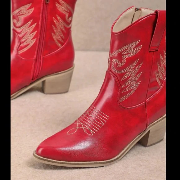 Watermelon Casey Mi.iM Leather Cowboy boots - Picture 2 of 8